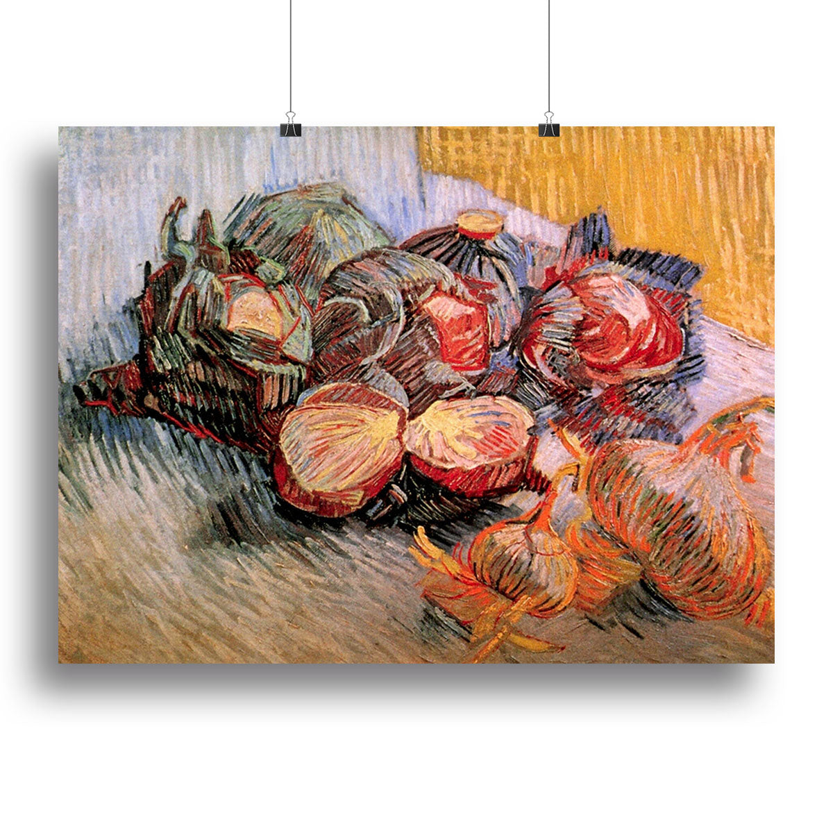 Still Life with Red Cabbages and Onions by Van Gogh Canvas Print or Poster - Canvas Art Rocks - 2