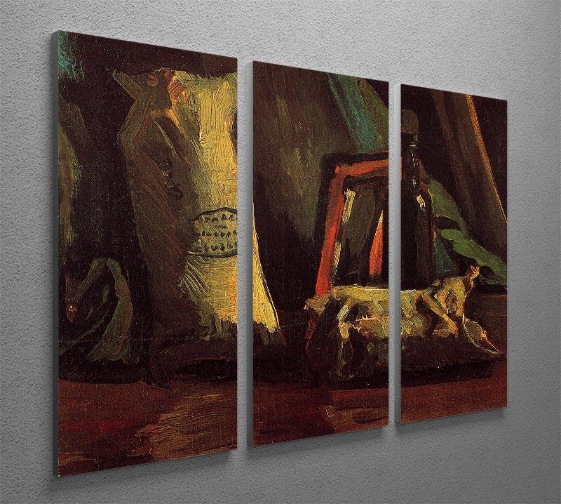 Still Life with Two Sacks and a Bottl by Van Gogh 3 Split Panel Canvas Print - Canvas Art Rocks - 4