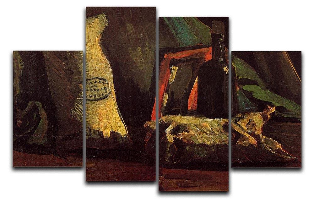 Still Life with Two Sacks and a Bottl by Van Gogh 4 Split Panel Canvas  - Canvas Art Rocks - 1