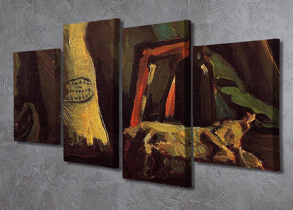 Still Life with Two Sacks and a Bottl by Van Gogh 4 Split Panel Canvas - Canvas Art Rocks - 2
