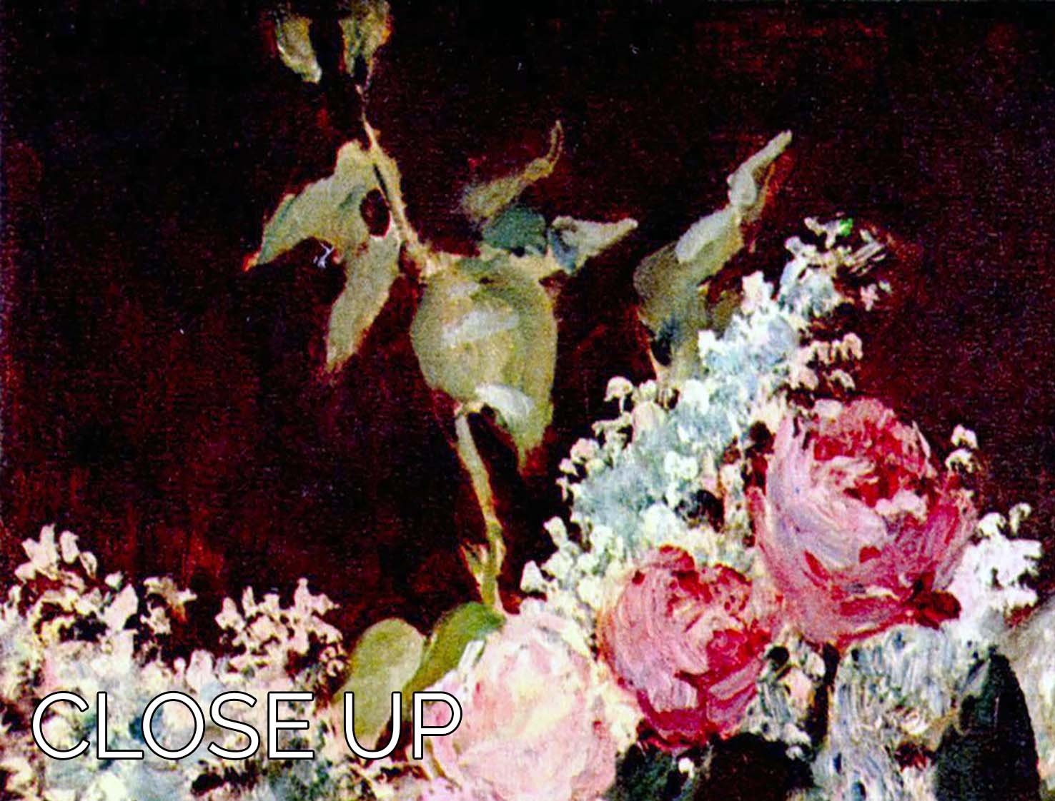 Still life lilac and roses by Manet 3 Split Panel Canvas Print - Canvas Art Rocks - 3