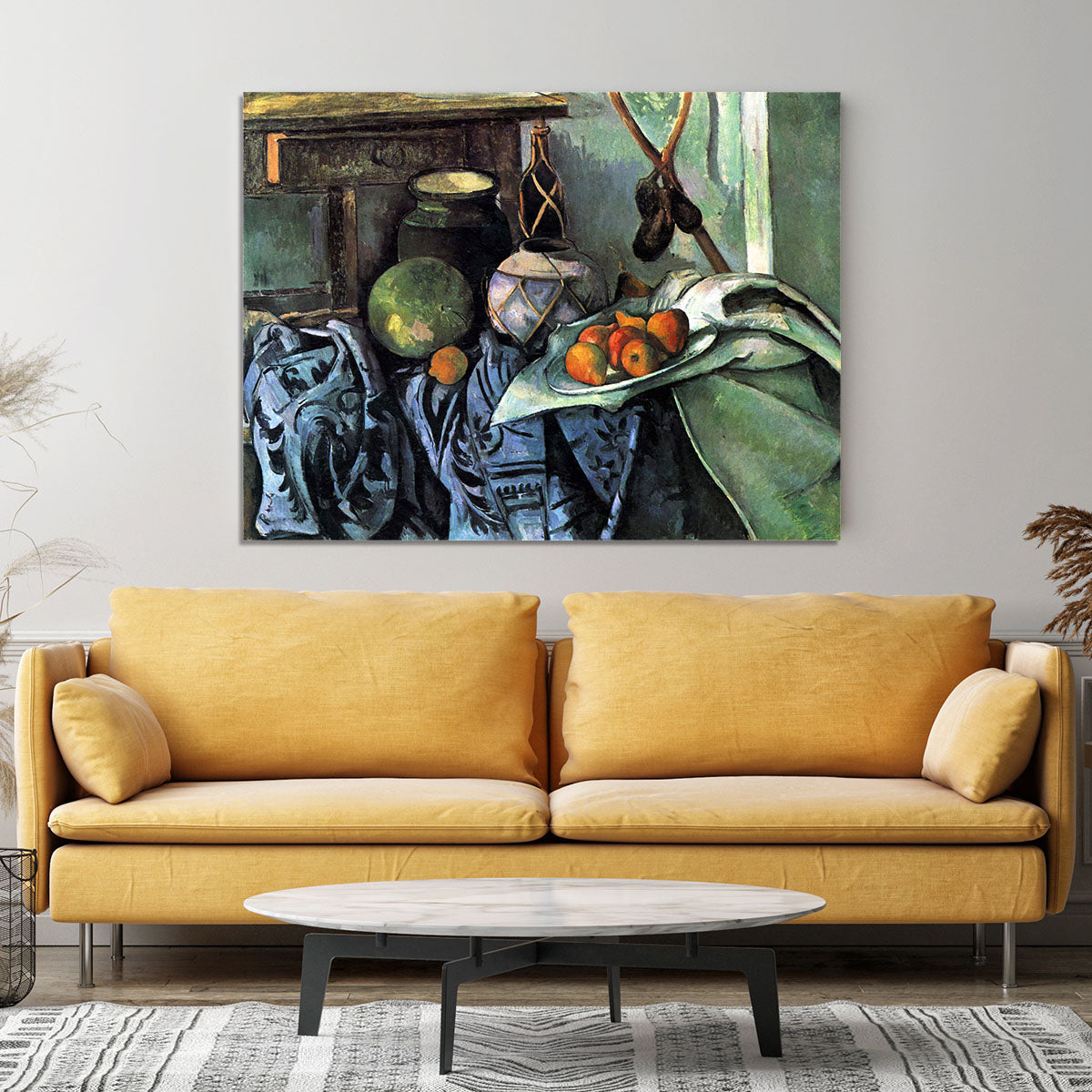 Still life with Eggplant by Cezanne Canvas Print or Poster - Canvas Art Rocks - 4