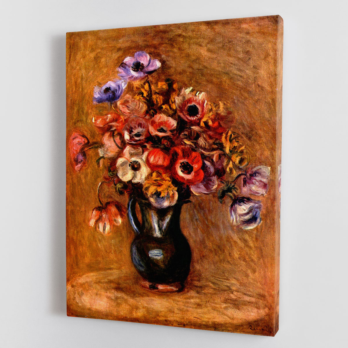Still life with anemones by Renoir Canvas Print or Poster - Canvas Art Rocks - 1