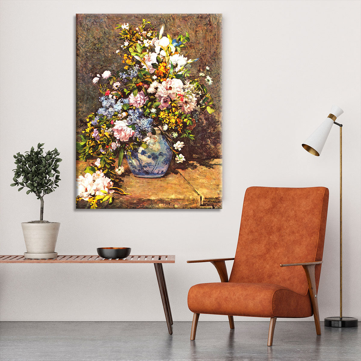 Still life with large vase by Renoir Canvas Print or Poster - Canvas Art Rocks - 6