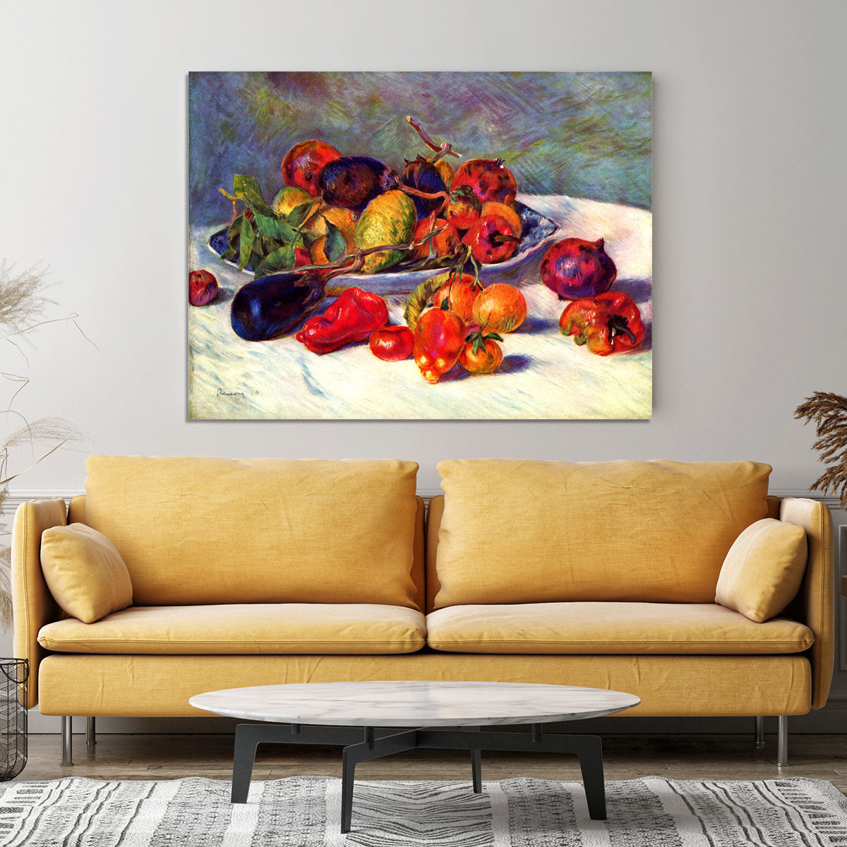 Still life with tropical fruits by Renoir Canvas Print or Poster - Canvas Art Rocks - 4