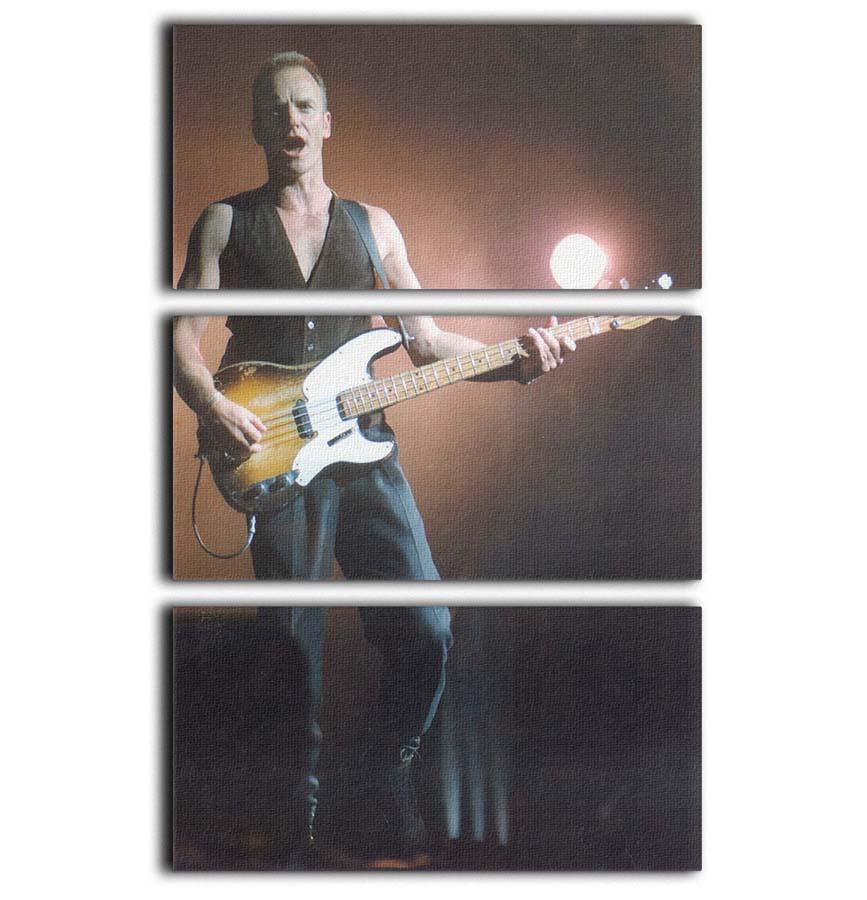 Sting in concert 3 Split Panel Canvas Print - Canvas Art Rocks - 1