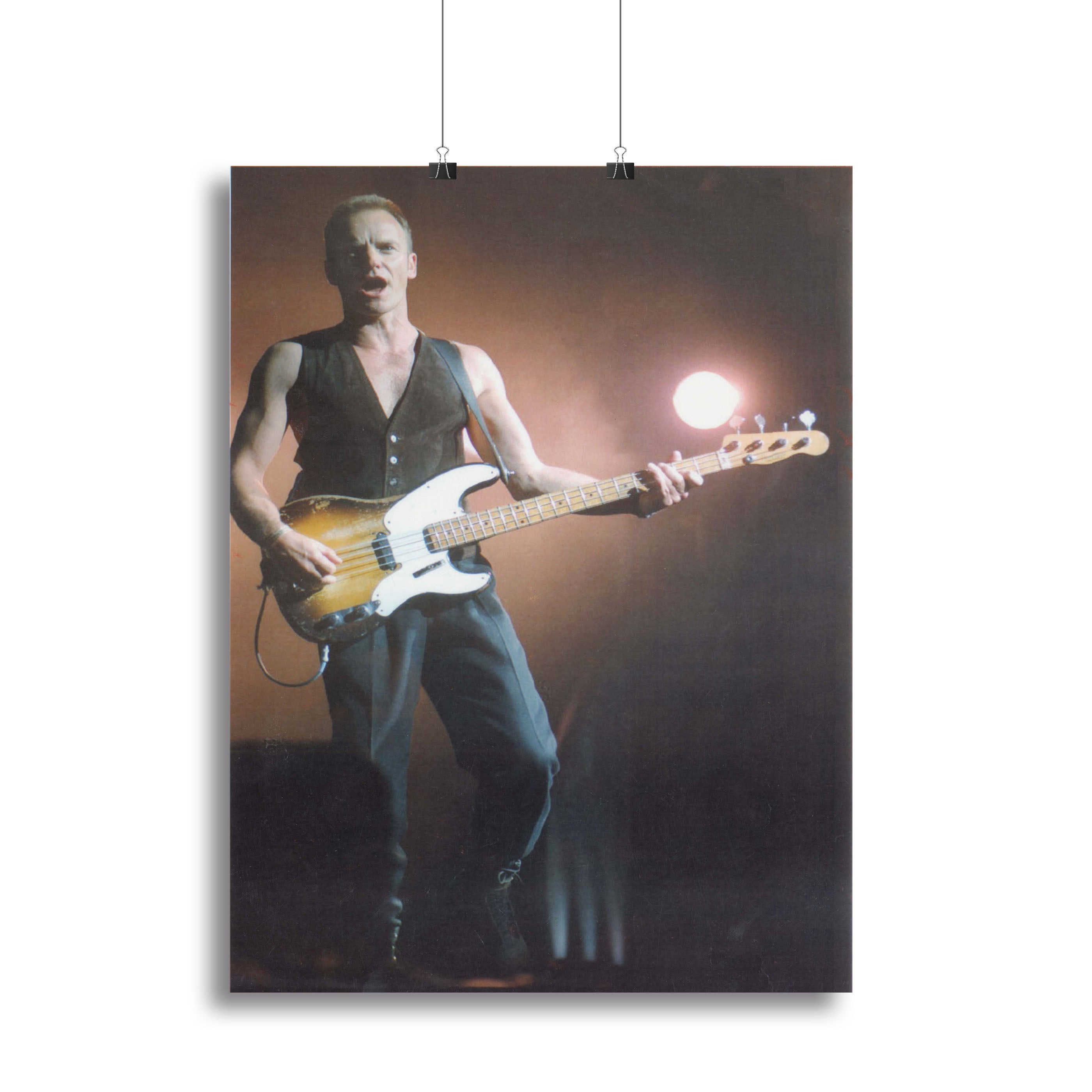 Sting in concert Canvas Print or Poster - Canvas Art Rocks - 2