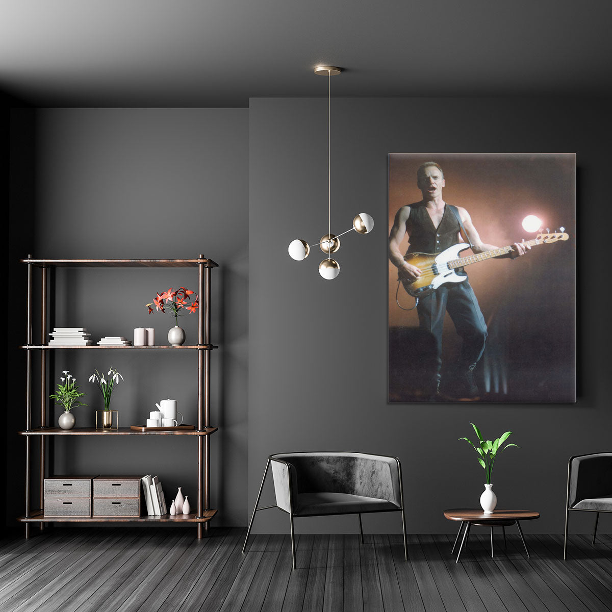 Sting in concert Canvas Print or Poster - Canvas Art Rocks - 5