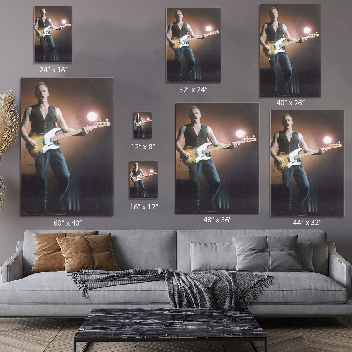 Sting in concert Canvas Print or Poster - Canvas Art Rocks - 7