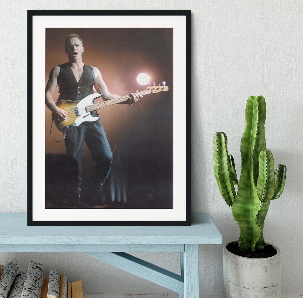 Sting in concert Framed Print - Canvas Art Rocks - 1