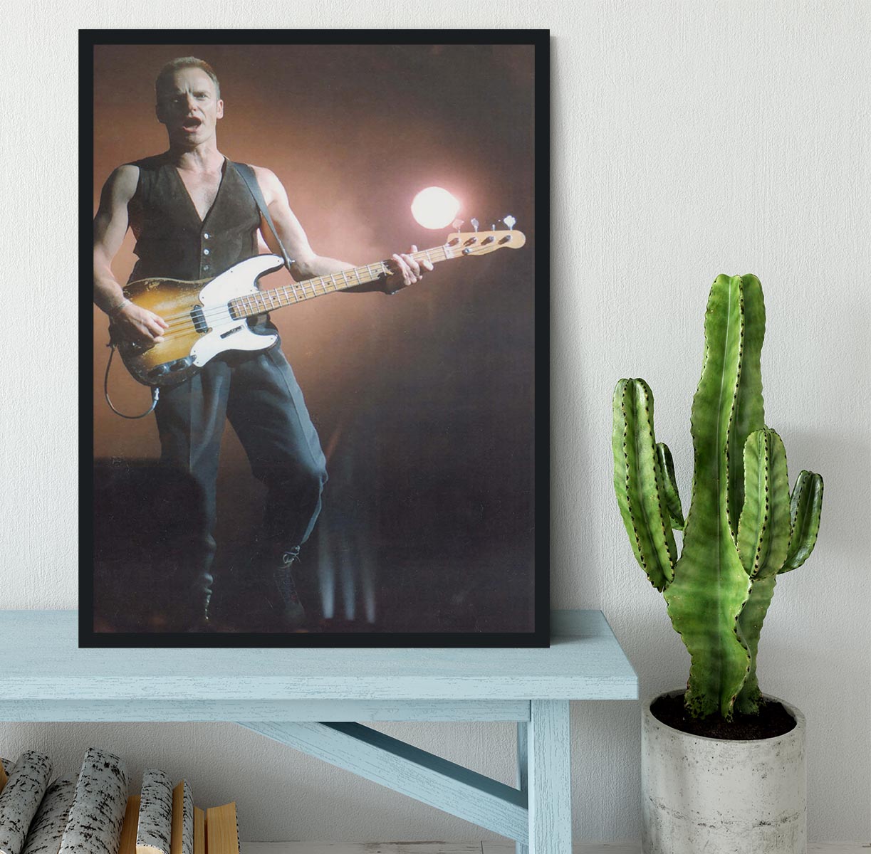 Sting in concert Framed Print - Canvas Art Rocks - 2