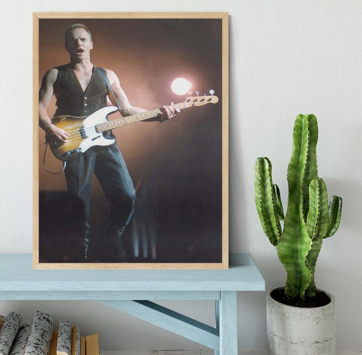 Sting in concert Framed Print - Canvas Art Rocks - 4