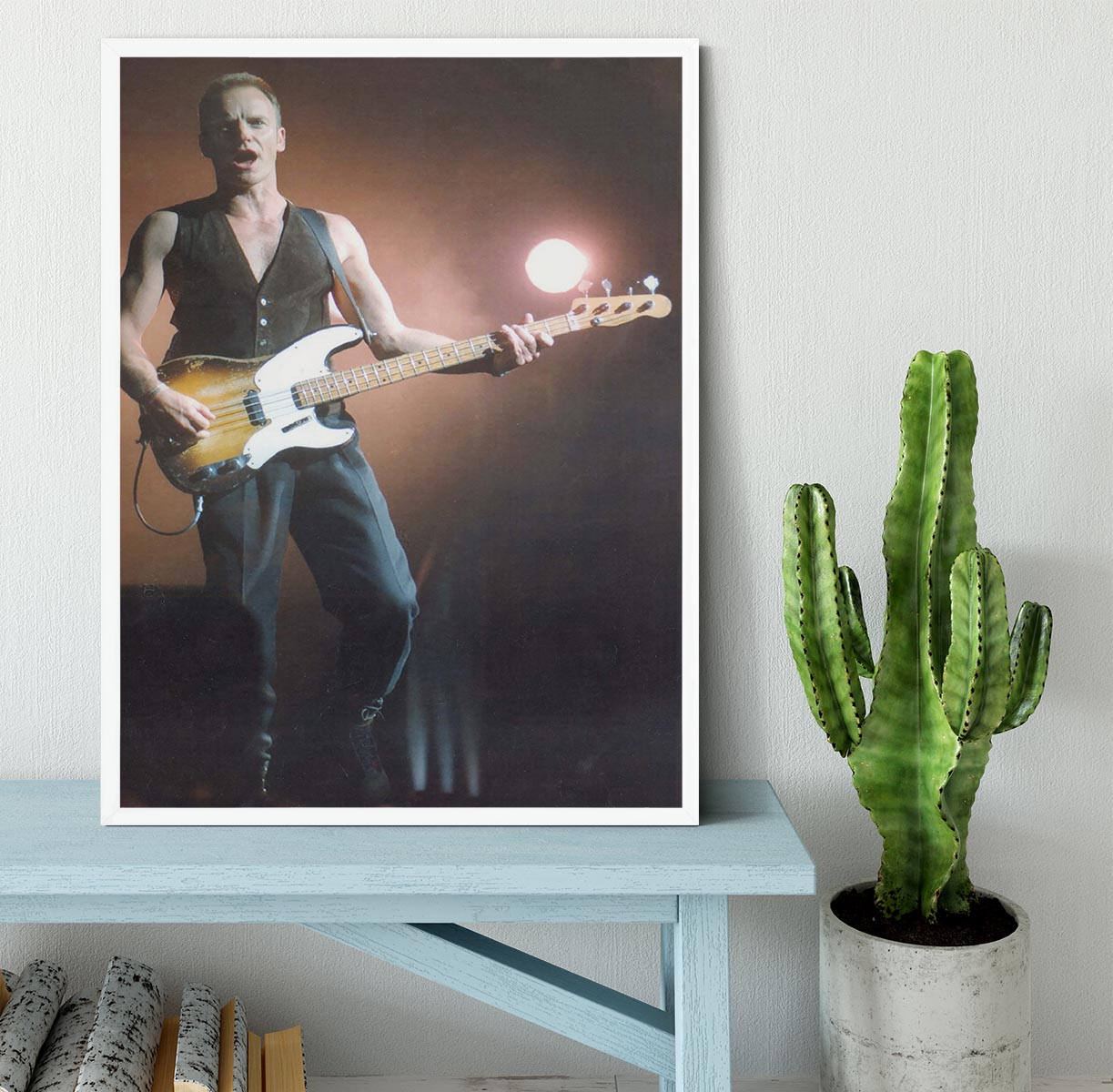 Sting in concert Framed Print - Canvas Art Rocks -6