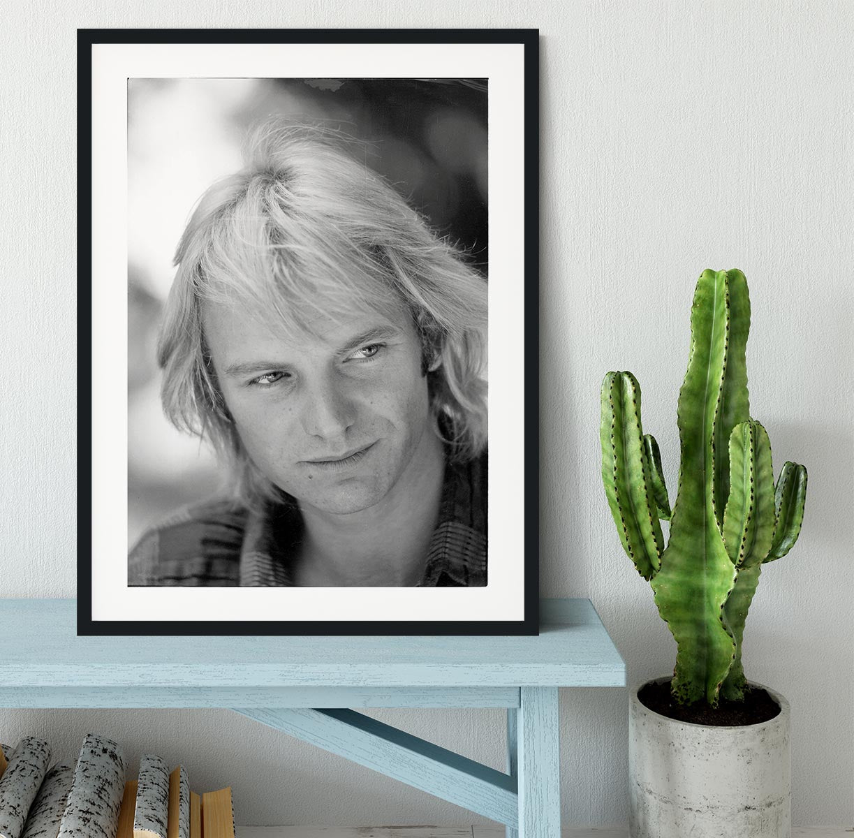 Sting in profile Framed Print - Canvas Art Rocks - 1