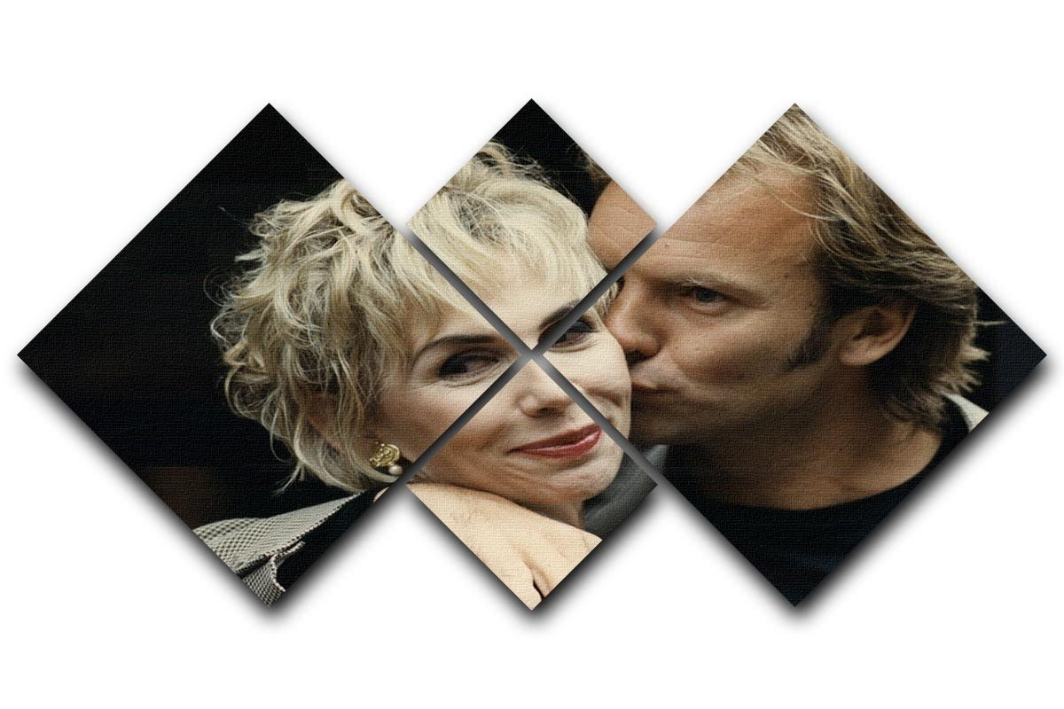 Sting with Trudie 4 Square Multi Panel Canvas  - Canvas Art Rocks - 1
