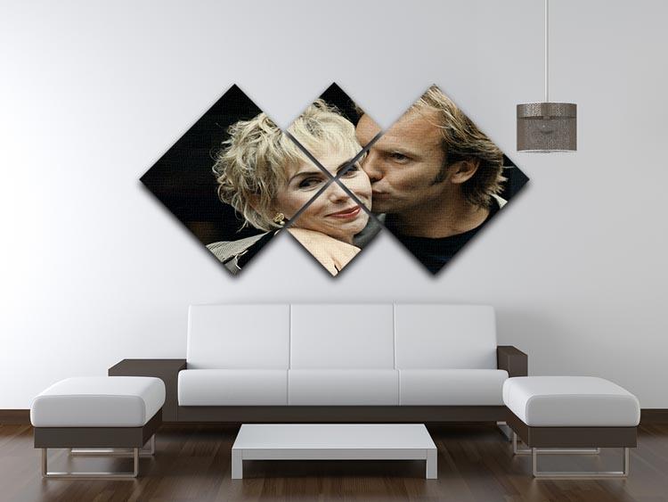Sting with Trudie 4 Square Multi Panel Canvas - Canvas Art Rocks - 3