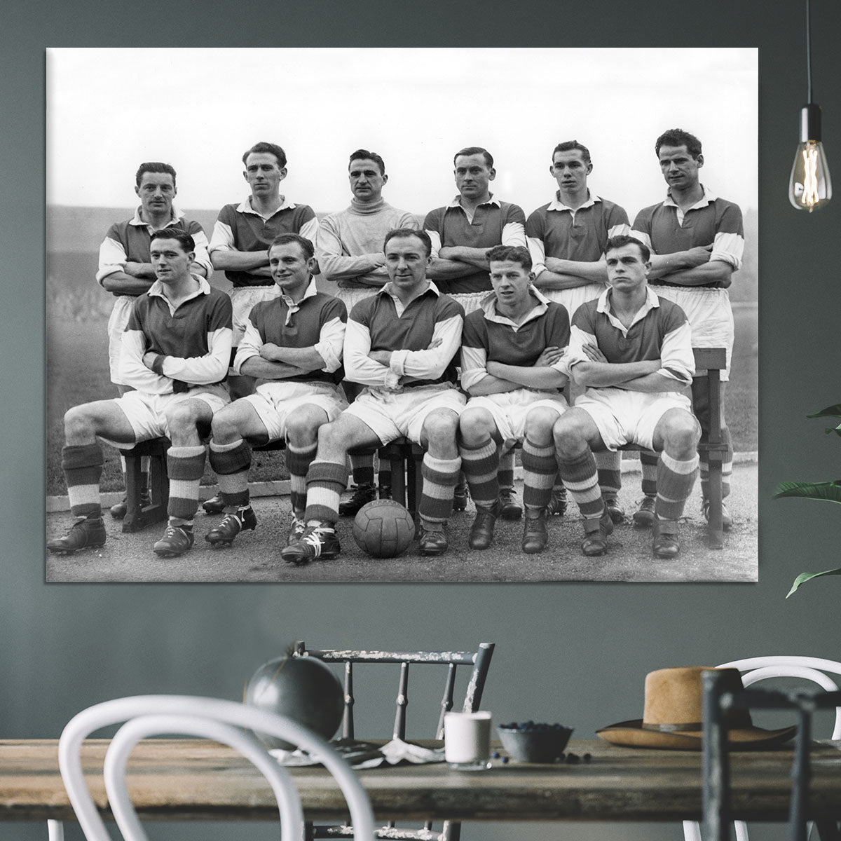 Stirling Albion Football Club Team Photo 1954 Canvas Print or Poster - Canvas Art Rocks - 3