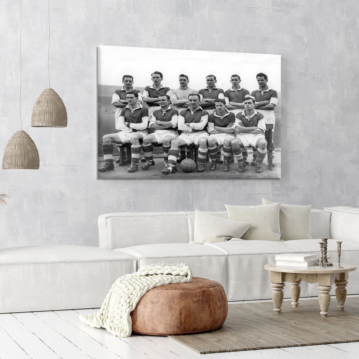 Stirling Albion Football Club Team Photo 1954 Canvas Print or Poster - Canvas Art Rocks - 6