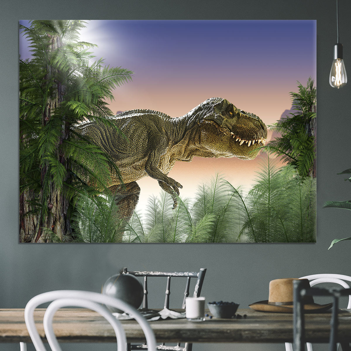 Stock Photo dinosaur Canvas Print or Poster - Canvas Art Rocks - 3