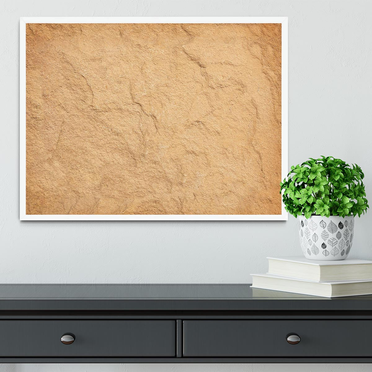 Stone background Framed Print - Canvas Art Rocks -6