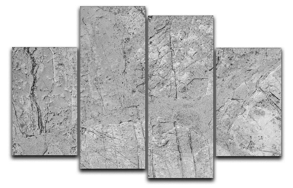 Stone concrete floor 4 Split Panel Canvas - Canvas Art Rocks - 1