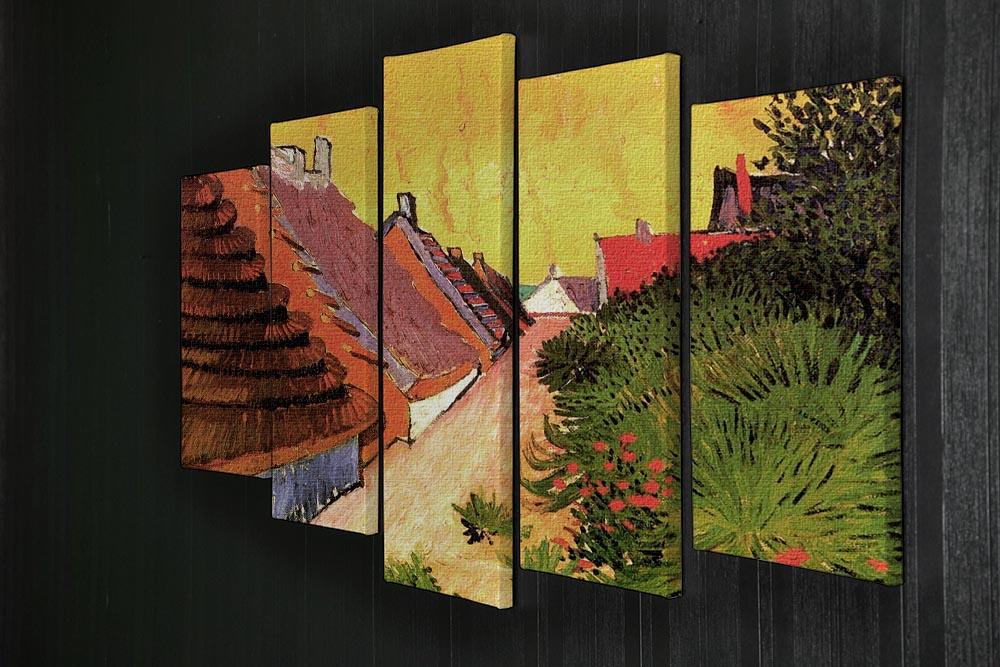 Street in Saintes-Maries by Van Gogh 5 Split Panel Canvas - Canvas Art Rocks - 2