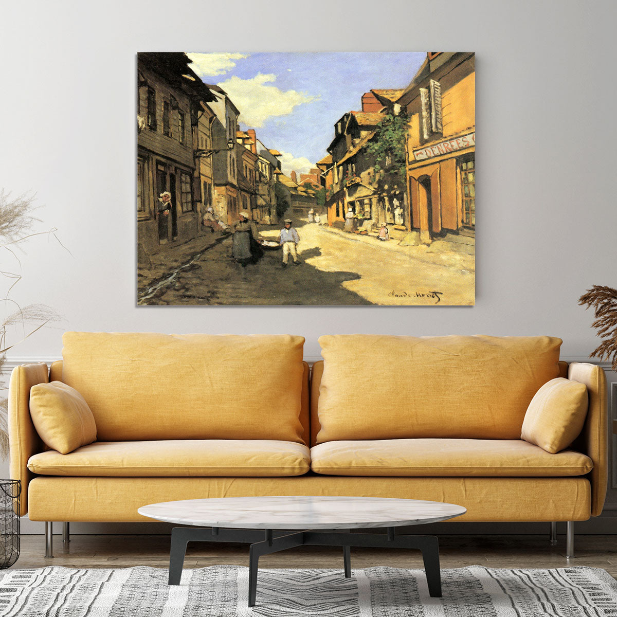 Street of Bavolle 2 by Monet Canvas Print or Poster - Canvas Art Rocks - 4