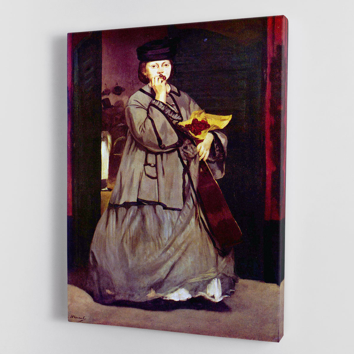 Street singer by Manet Canvas Print or Poster - Canvas Art Rocks - 1