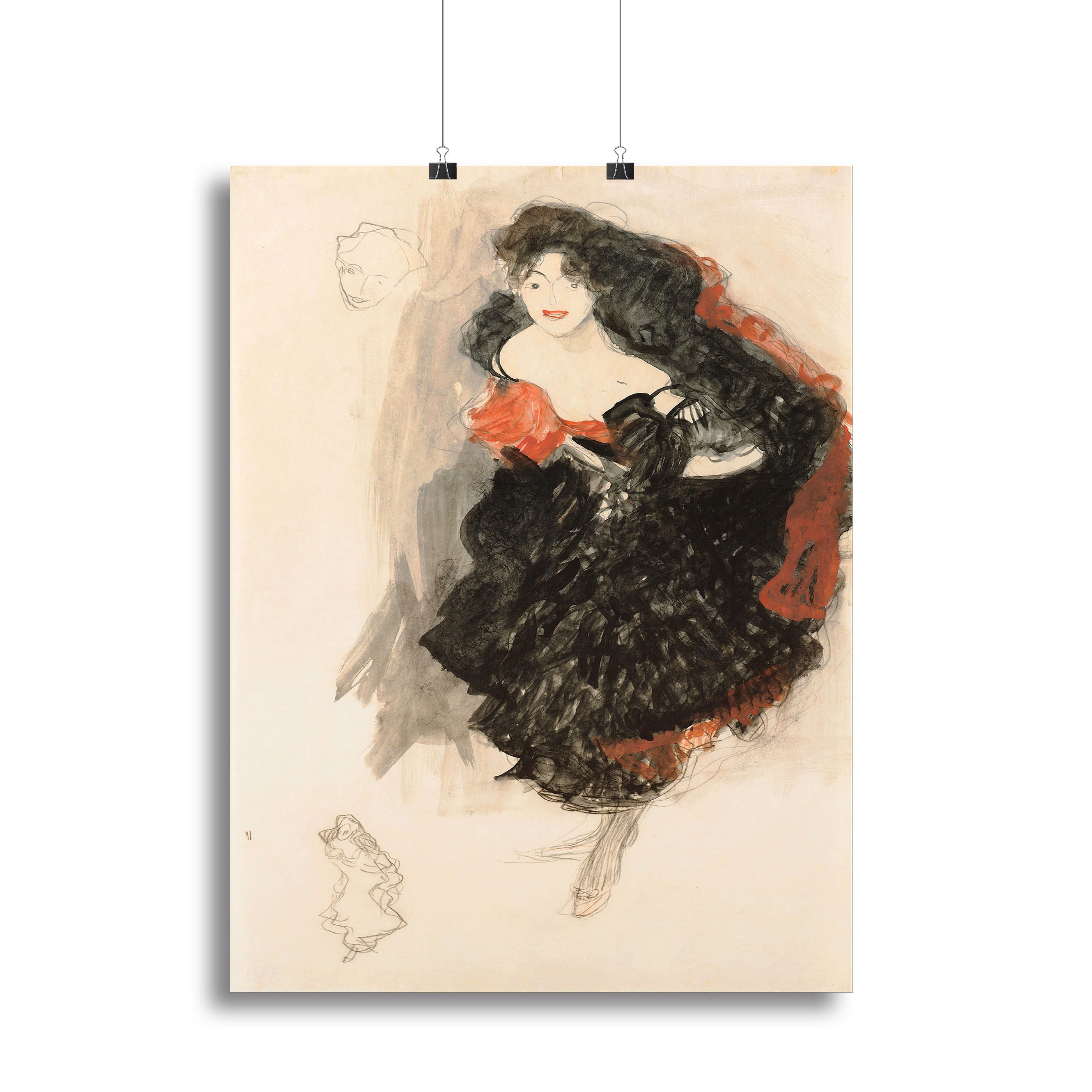 Study for Judith II by Klimt Canvas Print or Poster - Canvas Art Rocks - 2