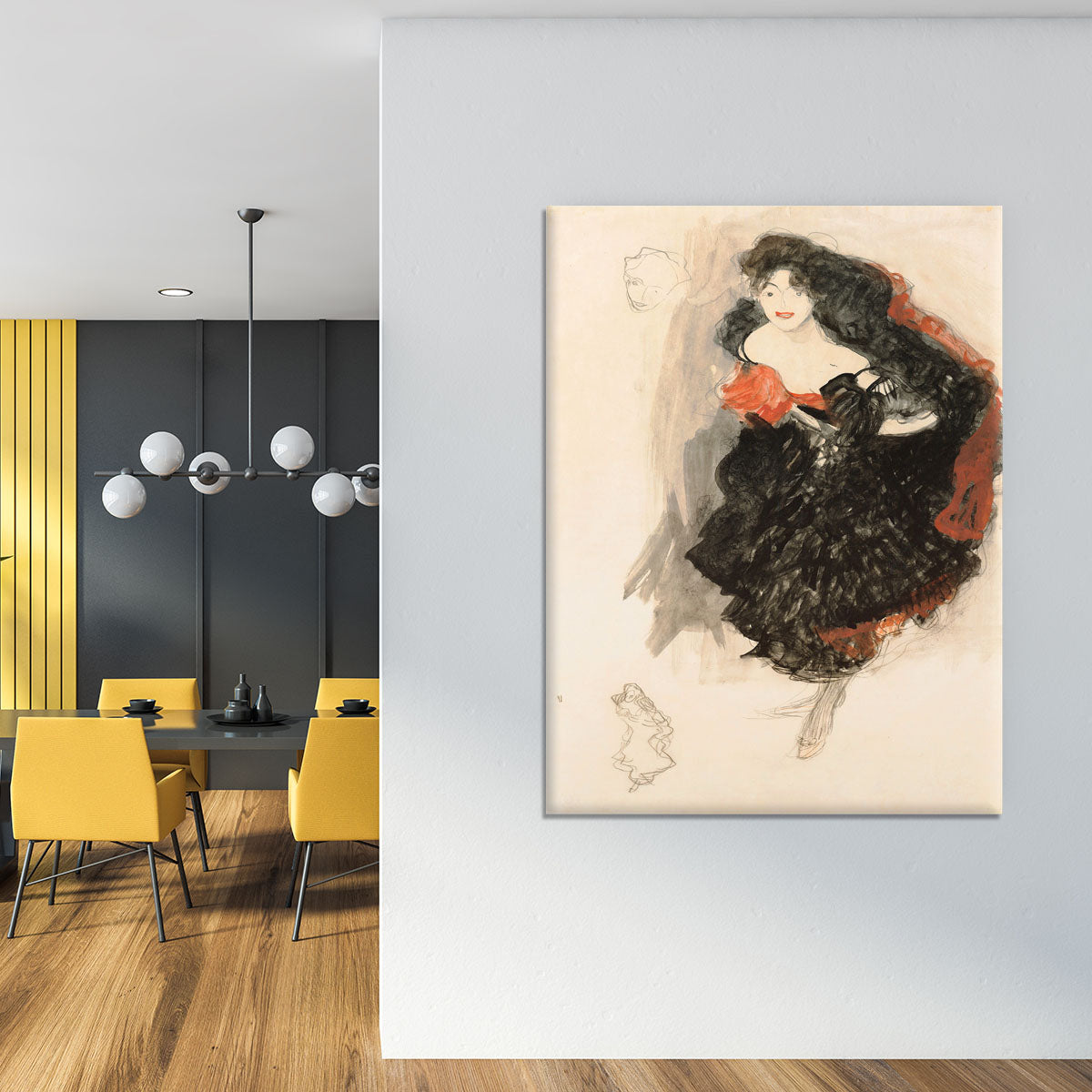 Study for Judith II by Klimt Canvas Print or Poster - Canvas Art Rocks - 4