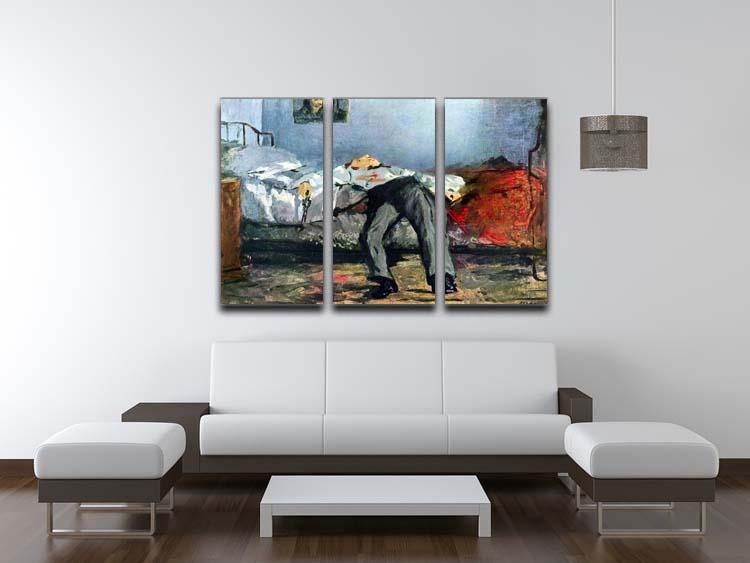 Suicide by Manet 3 Split Panel Canvas Print - Canvas Art Rocks - 3