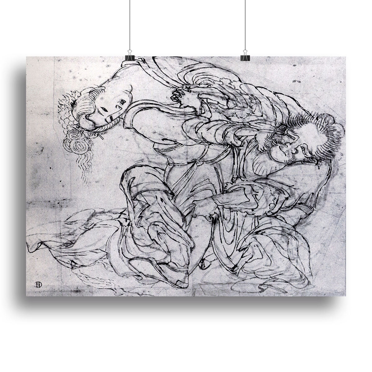 Suikoden scene by Hokusai Canvas Print or Poster - Canvas Art Rocks - 2