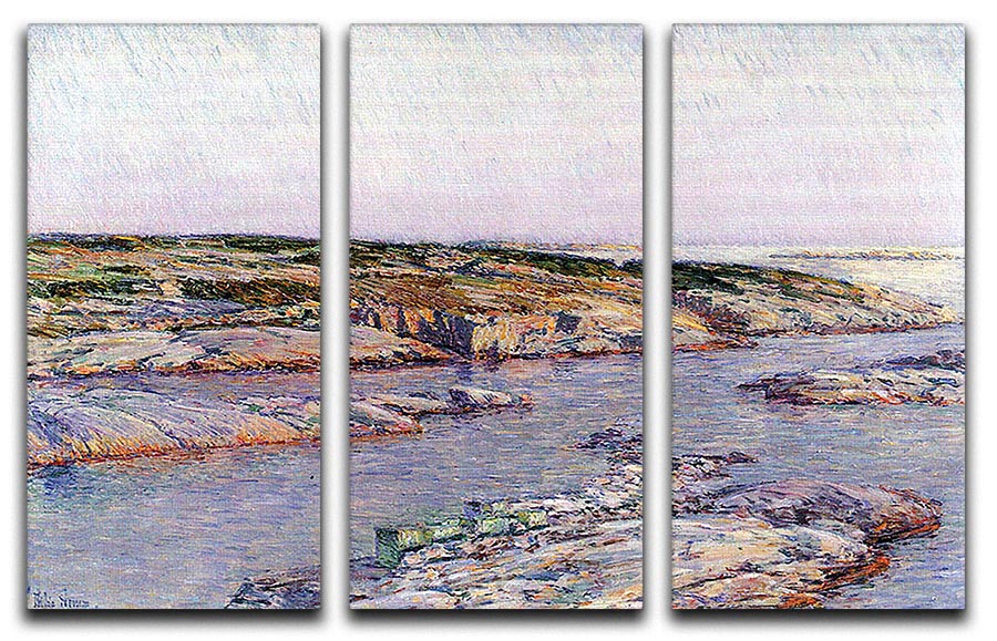 Summer afternoon the Isles of Shoals by Hassam 3 Split Panel Canvas Print - Canvas Art Rocks - 1