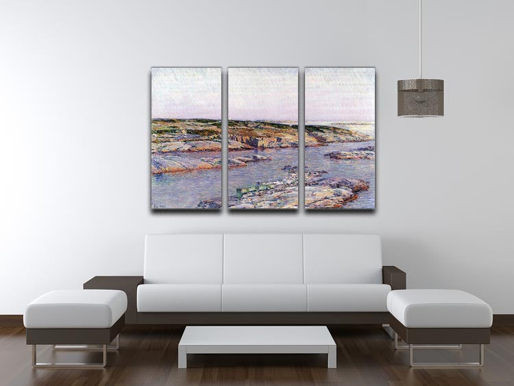 Summer afternoon the Isles of Shoals by Hassam 3 Split Panel Canvas Print - Canvas Art Rocks - 3