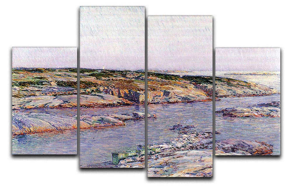 Summer afternoon the Isles of Shoals by Hassam 4 Split Panel Canvas - Canvas Art Rocks - 1