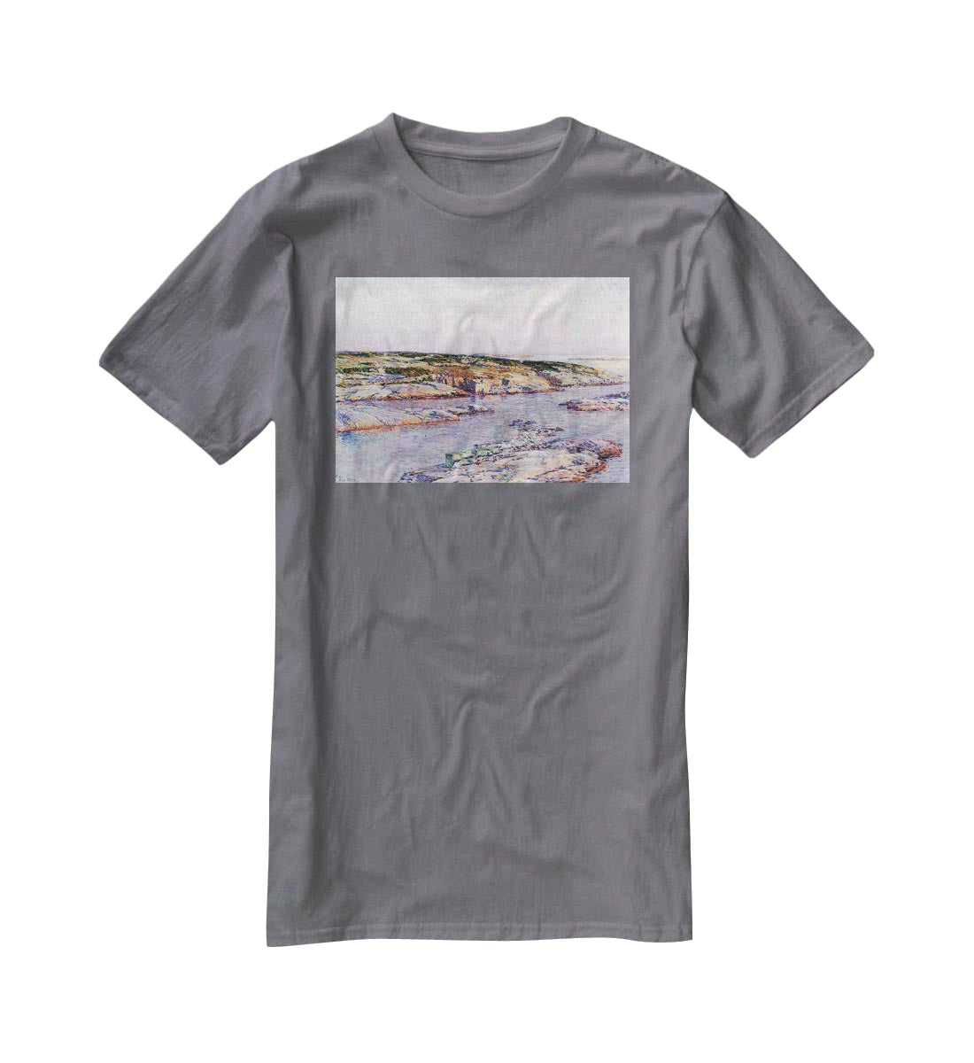 Summer afternoon the Isles of Shoals by Hassam T-Shirt - Canvas Art Rocks - 3