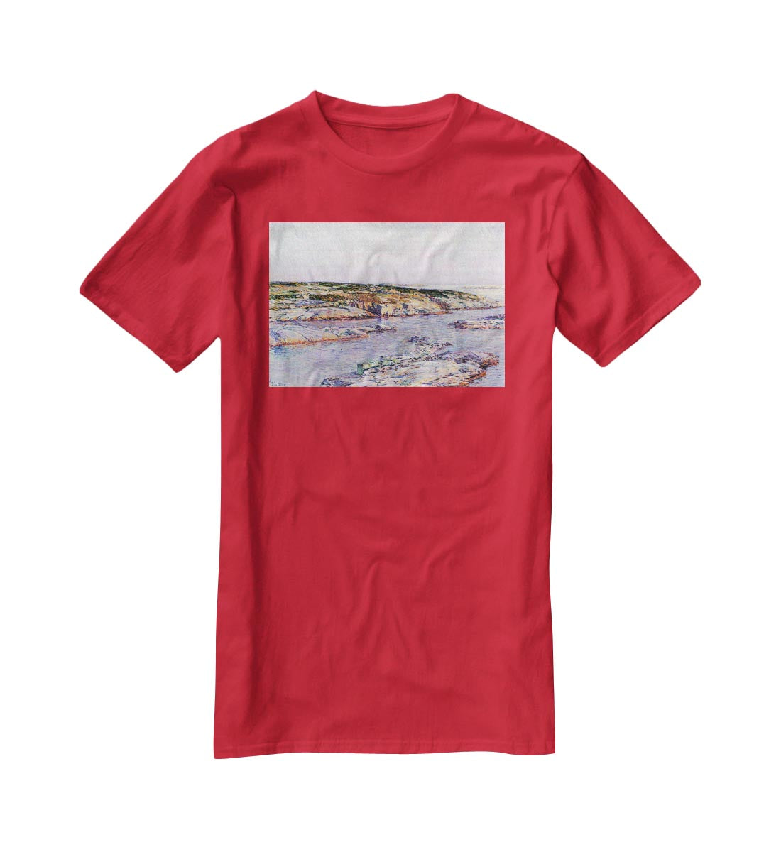 Summer afternoon the Isles of Shoals by Hassam T-Shirt - Canvas Art Rocks - 4