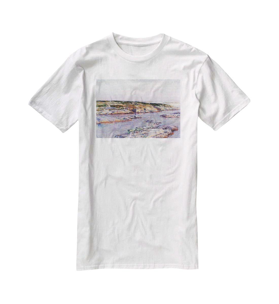 Summer afternoon the Isles of Shoals by Hassam T-Shirt - Canvas Art Rocks - 5