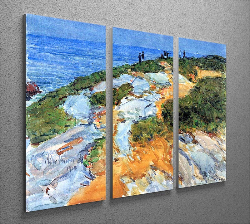 Sunday morning Appledore by Hassam 3 Split Panel Canvas Print - Canvas Art Rocks - 2