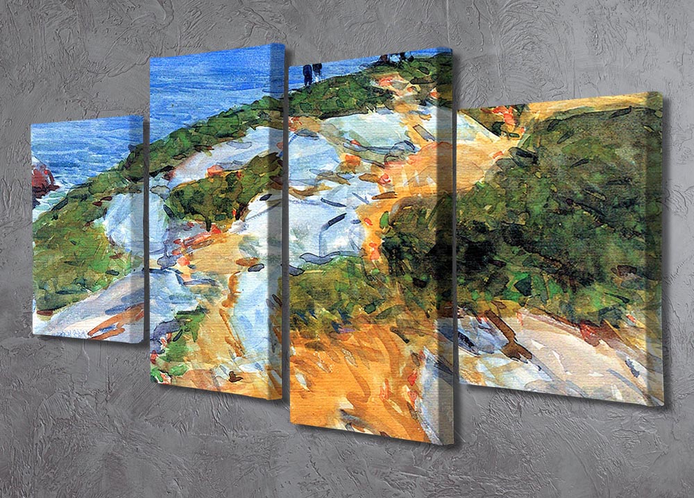 Sunday morning Appledore by Hassam 4 Split Panel Canvas - Canvas Art Rocks - 2