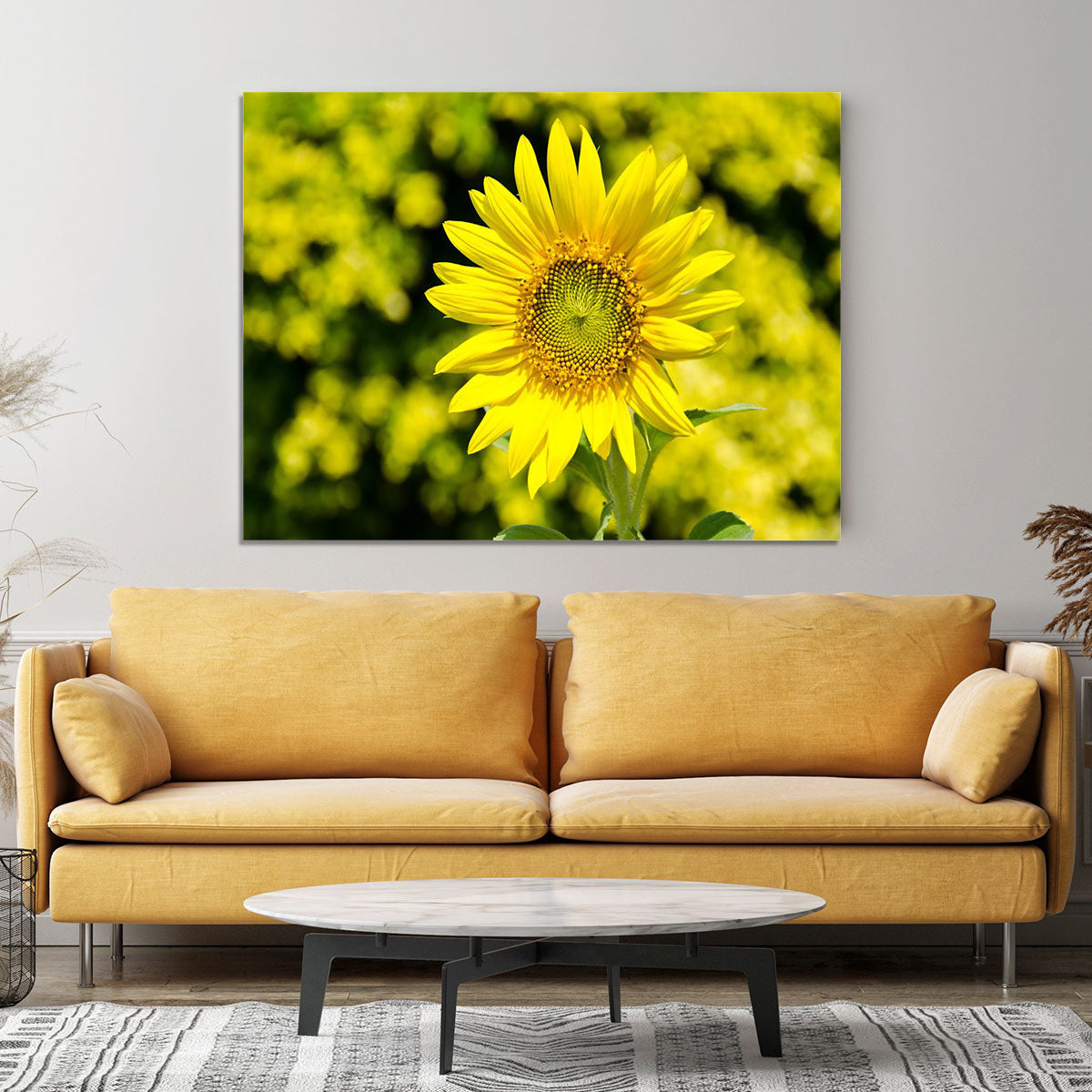 Sunflowers bloom in summer Canvas Print or Poster - Canvas Art Rocks - 4