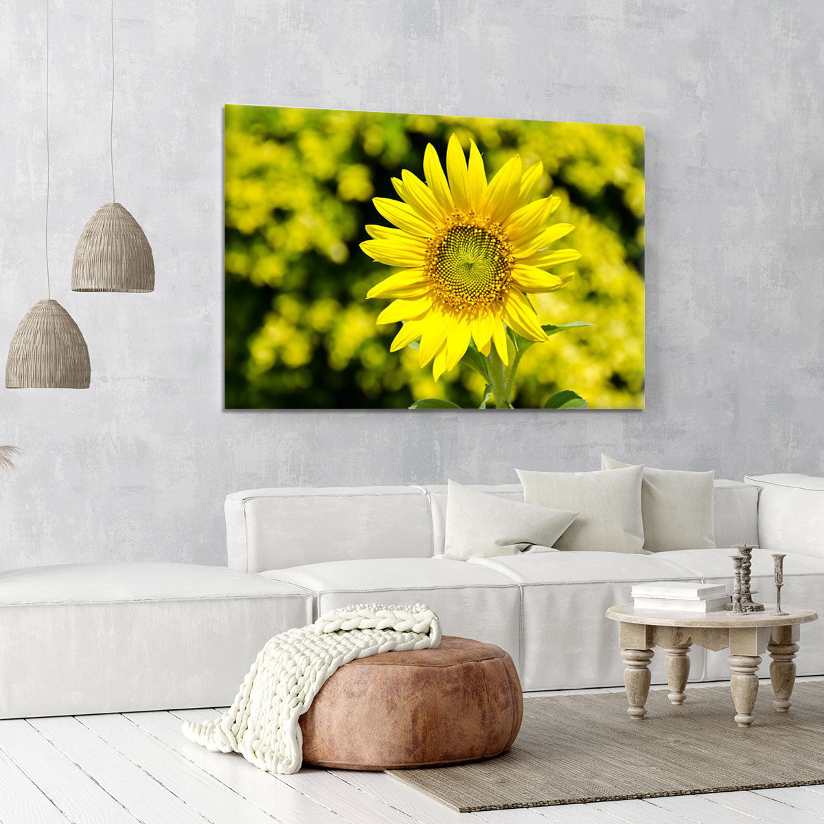 Sunflowers bloom in summer Canvas Print or Poster - Canvas Art Rocks - 6