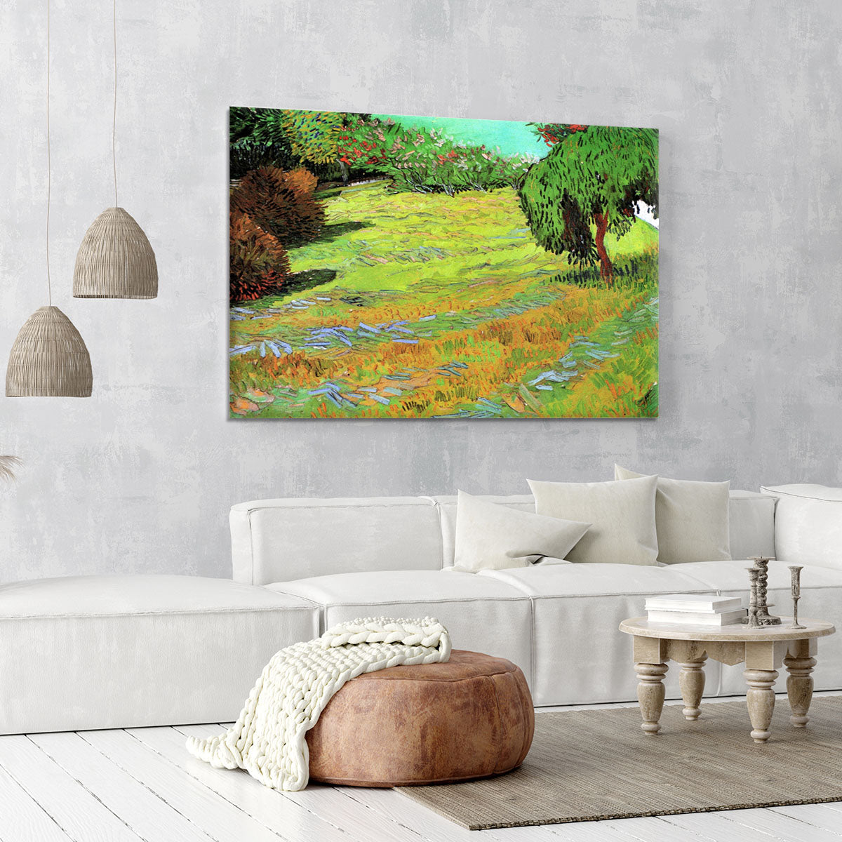 Sunny Lawn in a Public Park by Van Gogh Canvas Print or Poster - Canvas Art Rocks - 6