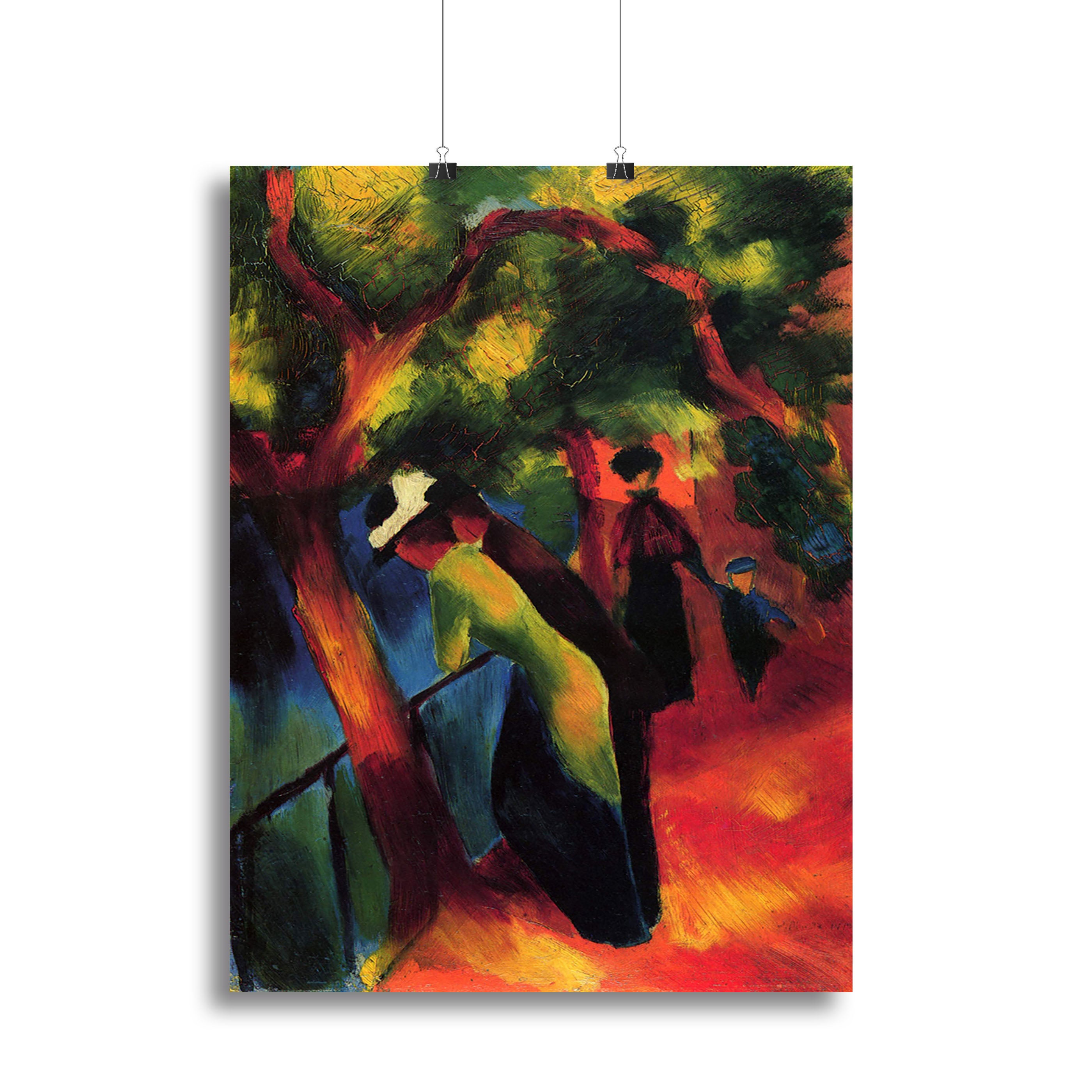 Sunny way by August Macke Canvas Print or Poster - Canvas Art Rocks - 2