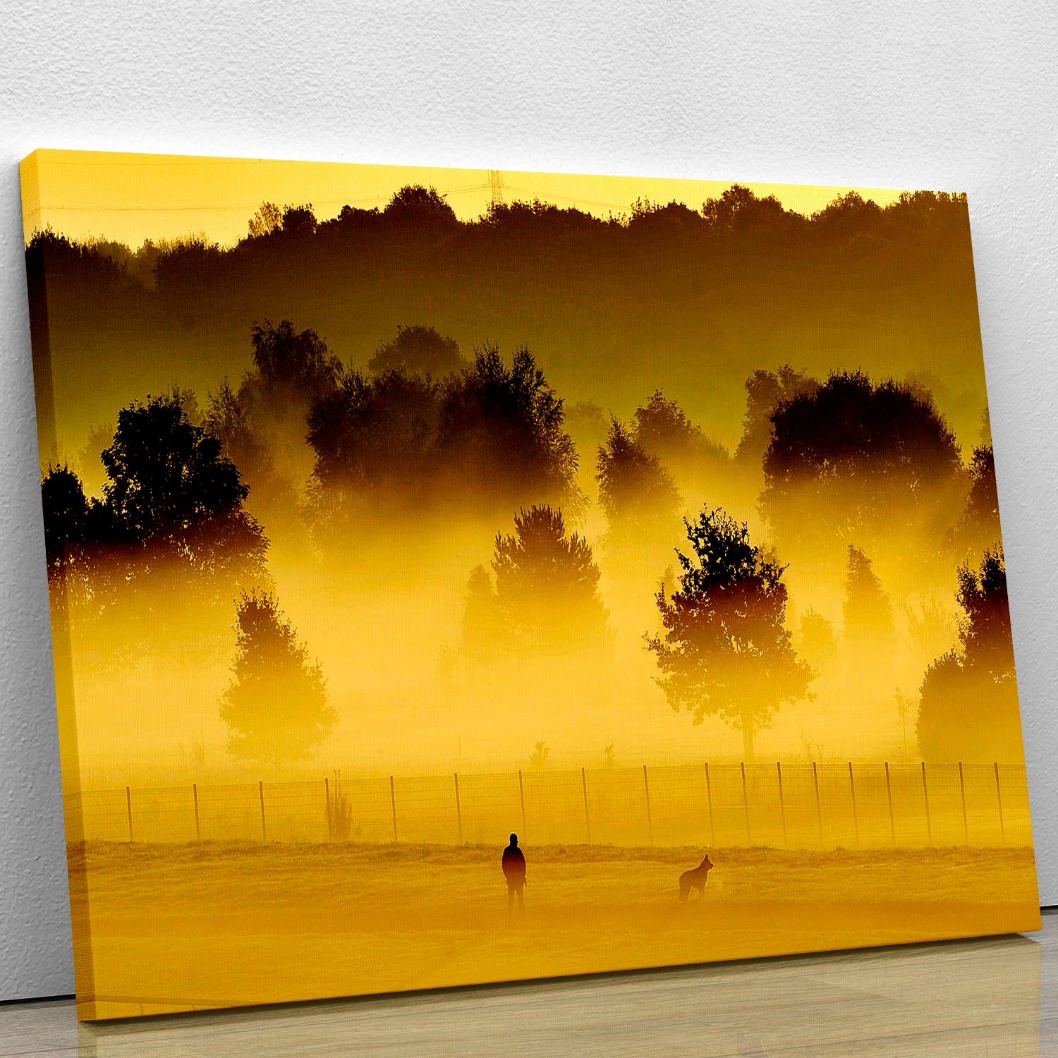 Sunrise and Mist Canvas Print or Poster - Canvas Art Rocks - 1