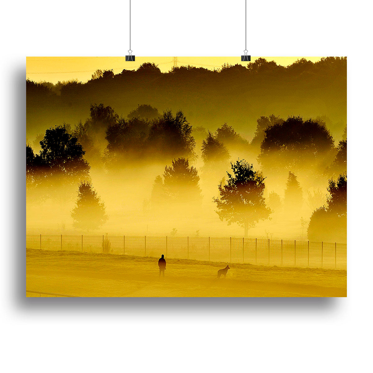 Sunrise and Mist Canvas Print or Poster - Canvas Art Rocks - 2