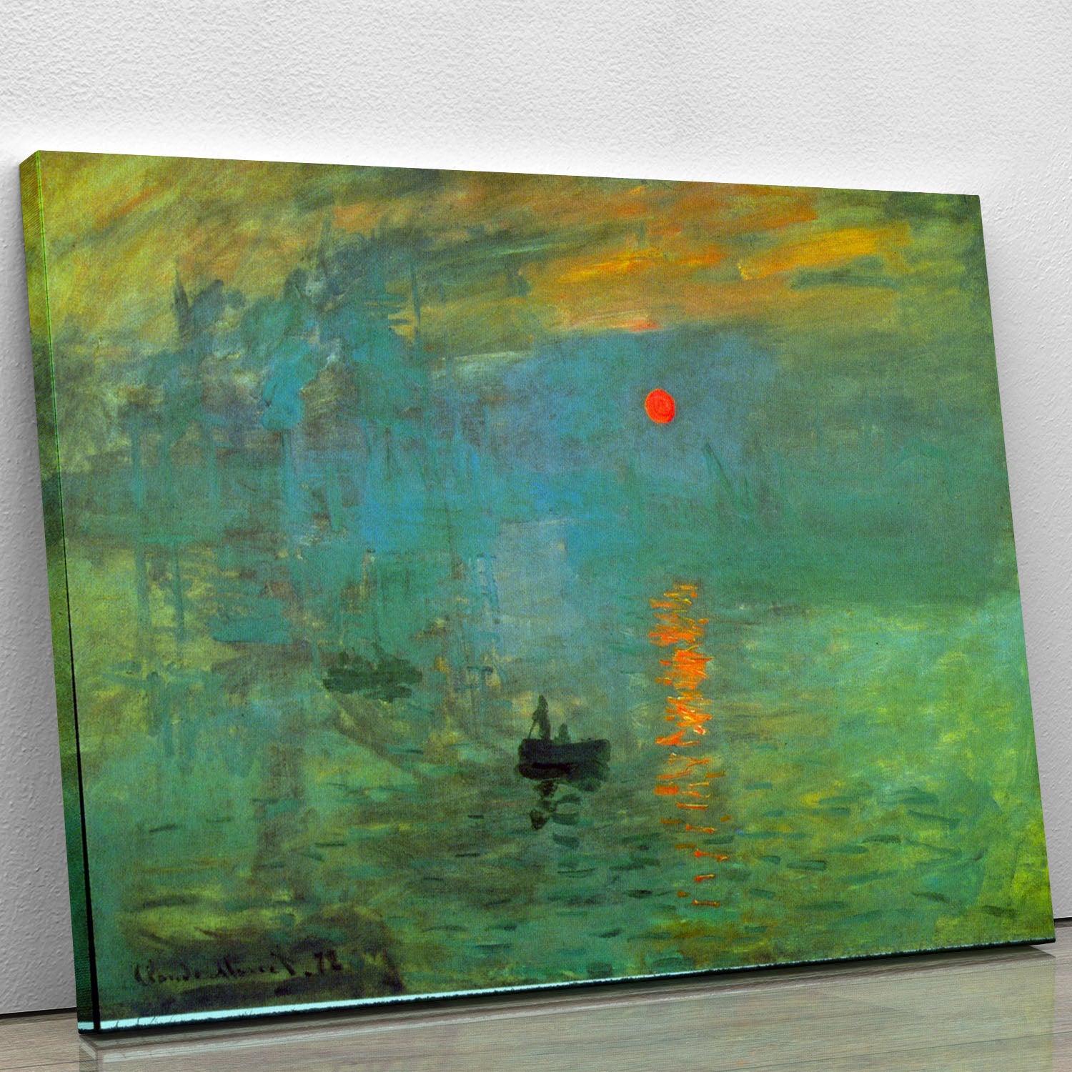 Sunrise by Monet Canvas Print or Poster - Canvas Art Rocks - 1