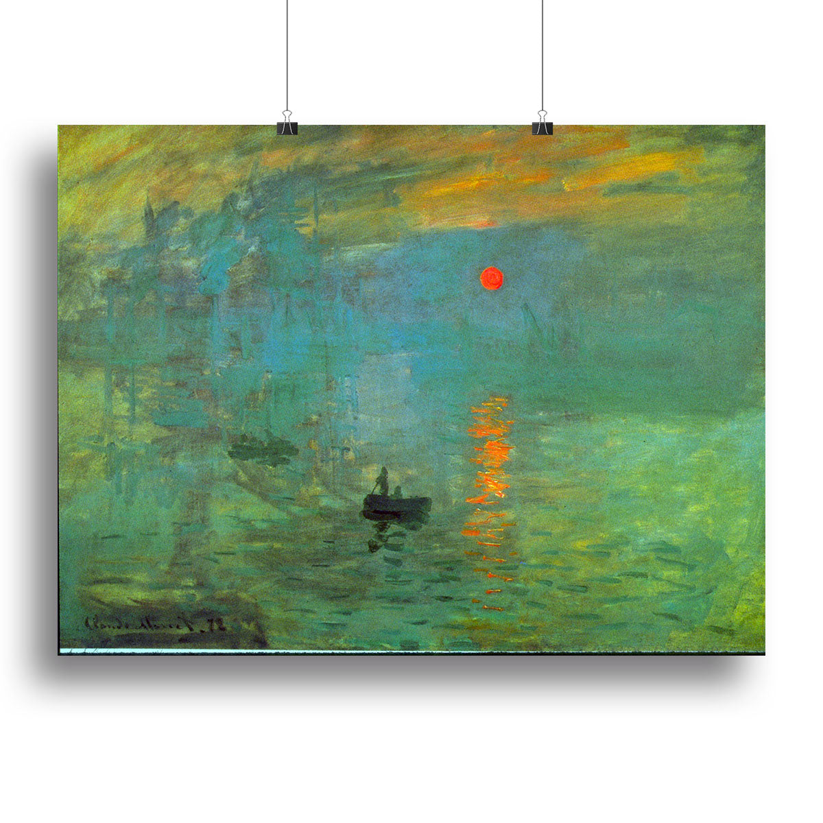 Sunrise by Monet Canvas Print or Poster - Canvas Art Rocks - 2