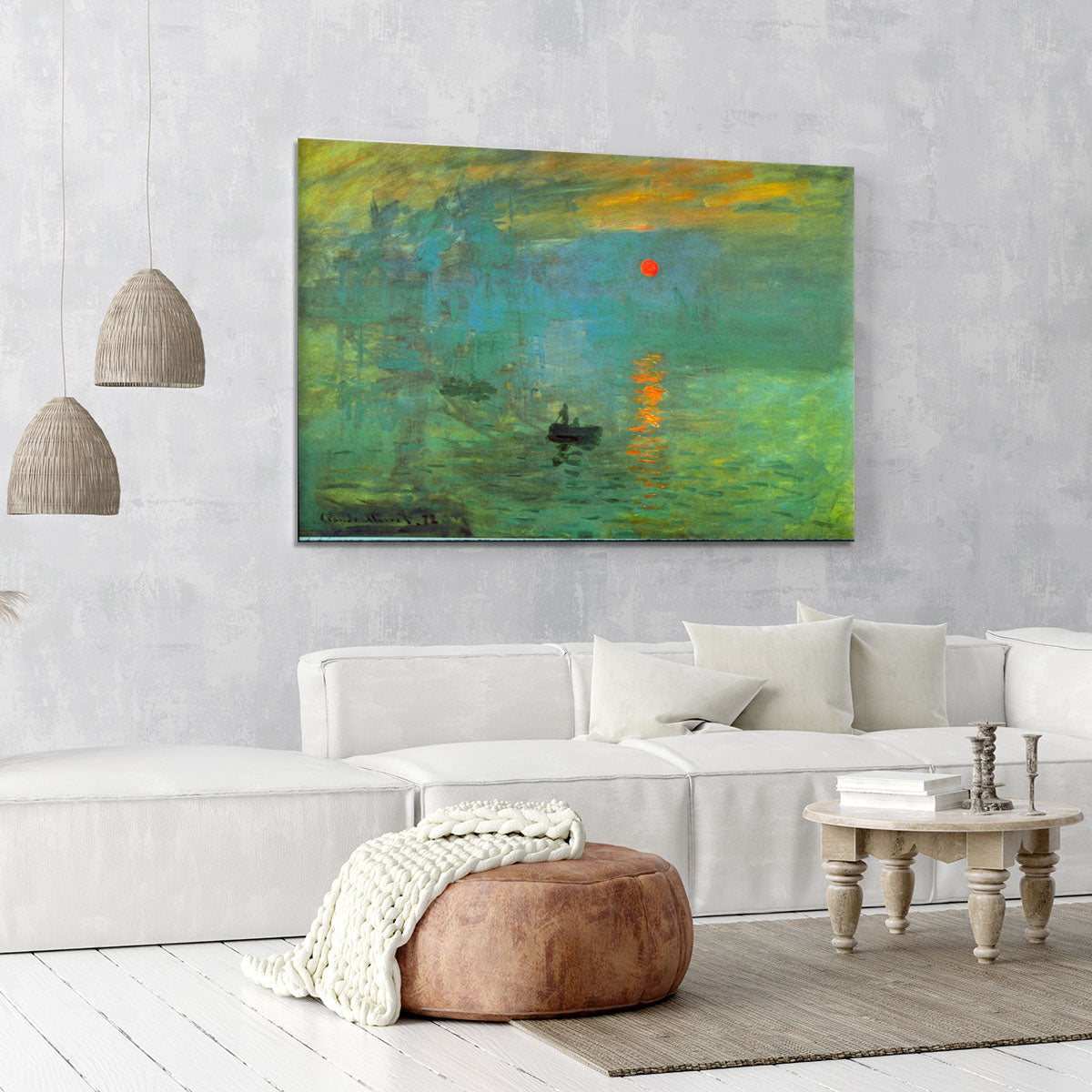 Sunrise by Monet Canvas Print or Poster - Canvas Art Rocks - 6