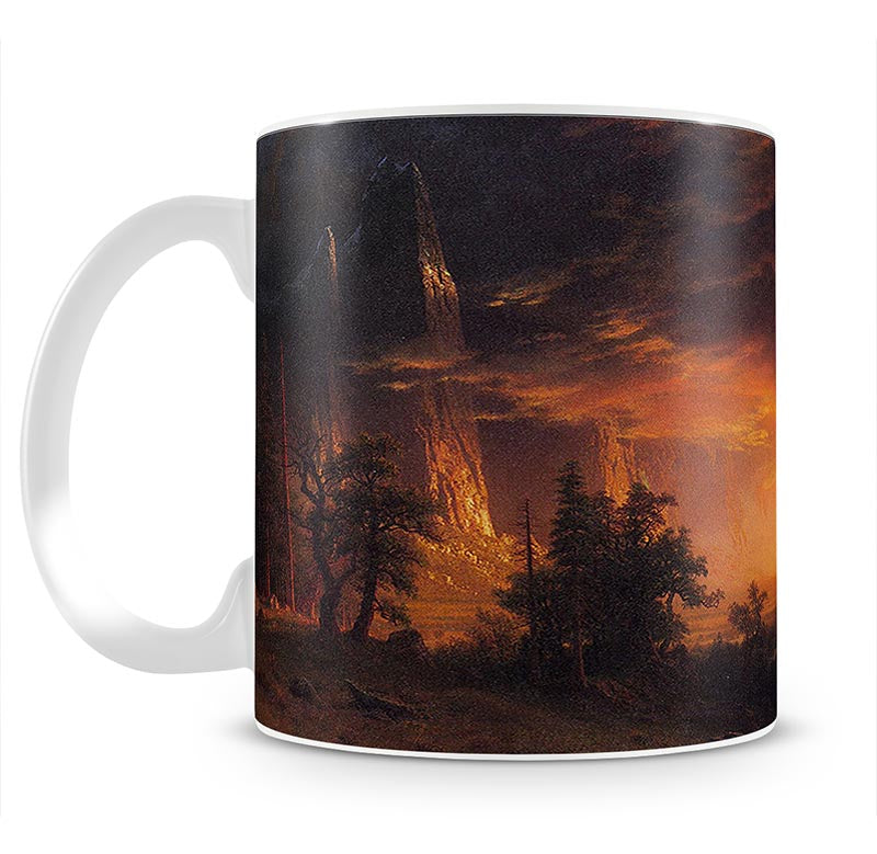Sunrise in Yosemite Valley by Bierstadt Mug - Canvas Art Rocks - 1